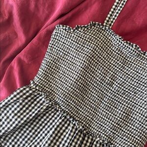 Old Navy Black and White Checkered Camisole